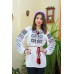 Embroidered blouse "Violets&Roses"